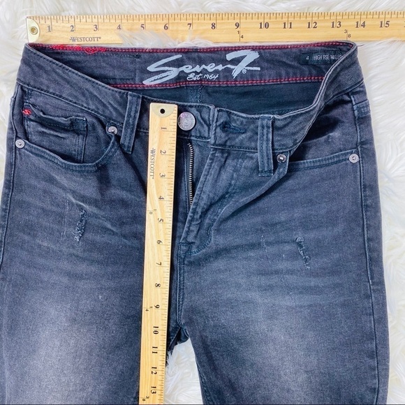 Seven7 Jeans Sz 4 High Rise Ankle Skinny - Picture 4 of 8